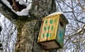 Birdhouse in a small and old park