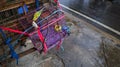 Birds in cage for sales at local animal market in Jakarta Indonesia Royalty Free Stock Photo