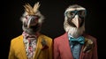 Birds in Elegant Suits Strike a Stylish Portrait