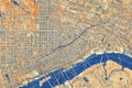 Birds Eye View Abstract Map of City extreme closeup. Generative AI Royalty Free Stock Photo