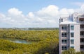 Birds eye view of bonita springs florida Royalty Free Stock Photo