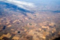 Birds Eye View of Center Pivot Irrigation Farming Royalty Free Stock Photo