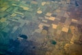 Birds Eye View of Center Pivot Irrigation Farming