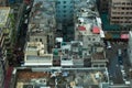 Birds Eye view of Downtown Kowloon, Hong Kong Royalty Free Stock Photo