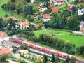 Birds eye view of a German Village