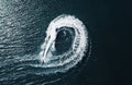 Jetski circles Royalty Free Stock Photo