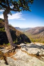 Birds eye view of the Linville Gorge Royalty Free Stock Photo