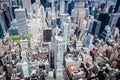 Birds eye view of New York Royalty Free Stock Photo