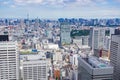 Tokyo city daytime aerial, Japan