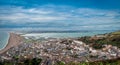 Birds Eye View Of Portland Island, Chesil Beach.