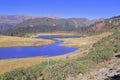 Birds eye view of pt tso lake or penga teng tso lake