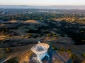 View of Stanford Sattelite Dish from the air Royalty Free Stock Photo