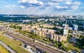 Birds eye view of Voskresenka district of Kiev, Ukraine