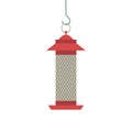 Birds feeder flat icon