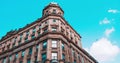 Birds flying past Victorian building at St Enoch Square and Argyle Street Street