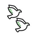 Birds icon vector image.
