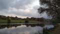 Birds in The Lake in Louvain La Neuve at dawn