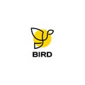 Birds logo icon vector design concept Bird logo design animal logo design