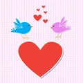 Birds in love