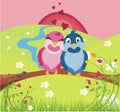 Birds in love