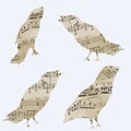 Birds Of Musical Notes, Group Of Object