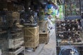 Birds and parrots at the Pasar Ngasem Market in Yogyakarta, Cent Royalty Free Stock Photo