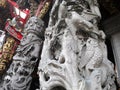 The Birds Pillar of Changfu Temple (Zushi Temple, Ã¤Â¸â°Ã¥Â³Â½Ã§Â¥âÃ¥Â¸Â«Ã¥Â»Å¸) in Sanshia District, New Taipei City, TAIWAN Royalty Free Stock Photo