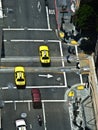 Birds view to streets of san