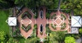 Birdseye Aerial View, Enabling Garden in Chicago Botanical Garden Glencoe IL USA