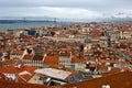 Birdview of Lisbon, Portugal Royalty Free Stock Photo