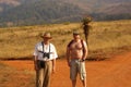 Birdwatchers trekking in South Africa Royalty Free Stock Photo