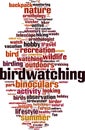 Birdwatching word cloud