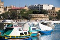 Birdzebbugia, Malta, August 2019. View of the bay and the old church on the shore.