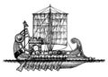 Bireme Royalty Free Stock Photo