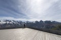 Birg cable car observation platform Royalty Free Stock Photo