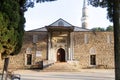 Birgi, Izmir Turkey - 03.16.2019: View of the Aydinoglu Mehmetbey Mosque in Birgi, Izmir.