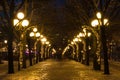 Birgit Nilsson Alley in Stockholm Royalty Free Stock Photo