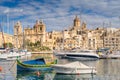 Birgu waterfront Royalty Free Stock Photo