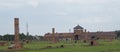 Birkenau camp view Royalty Free Stock Photo