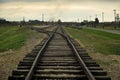Birkenau rails Royalty Free Stock Photo