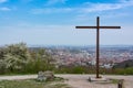 Birkenkopf Stuttgart Park Monument Location Overlook View Panorama Kessel Germany Baden Wuerttemberg Tourism Beautiful Blue Sky D Royalty Free Stock Photo