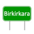 Birkirkara road sign.