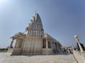 Birla Temple in Jaipur, a magnificent white marble structure symbolizing peace and spirituality in India Royalty Free Stock Photo