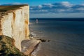 Birling Gap Lighthouse Royalty Free Stock Photo