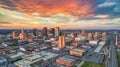 Birmingham, Alabama, USA Downtown Drone Skyline Aerial Panorama Royalty Free Stock Photo