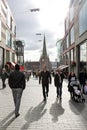 Birmingham city center street scene, 16. october 2010, United Kingdom Royalty Free Stock Photo