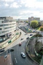 Birmingham city center street scene, 16. october 2010, United Kingdom, view from a hotel window Royalty Free Stock Photo