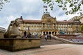 Birmingham city council house and Guardian statue, Victoria Square, Birmingham Royalty Free Stock Photo