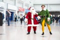 Buddy The Elf and father Christmas cosplay