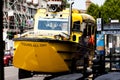 BIRMINGHAM, UK - March 2018 London Duck Tours Amphibious Vehicle use for Sightseeing on Land and Water. Yellow